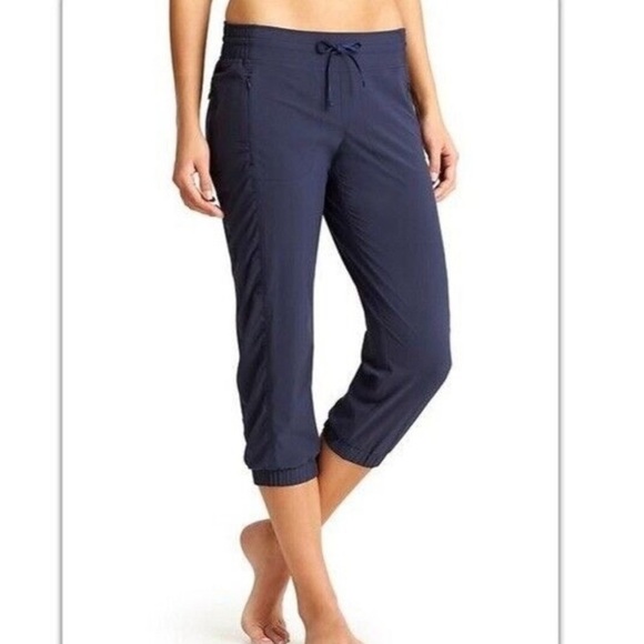 Athleta La Viva Cinch Ankle Jogger Pants Blue Size 4P - Picture 2 of 10
